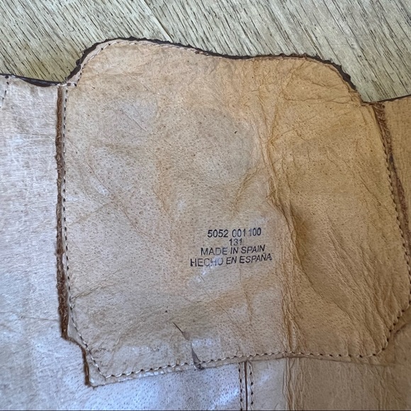 Genuine leather brown intricate knee high boots - Picture 10 of 12